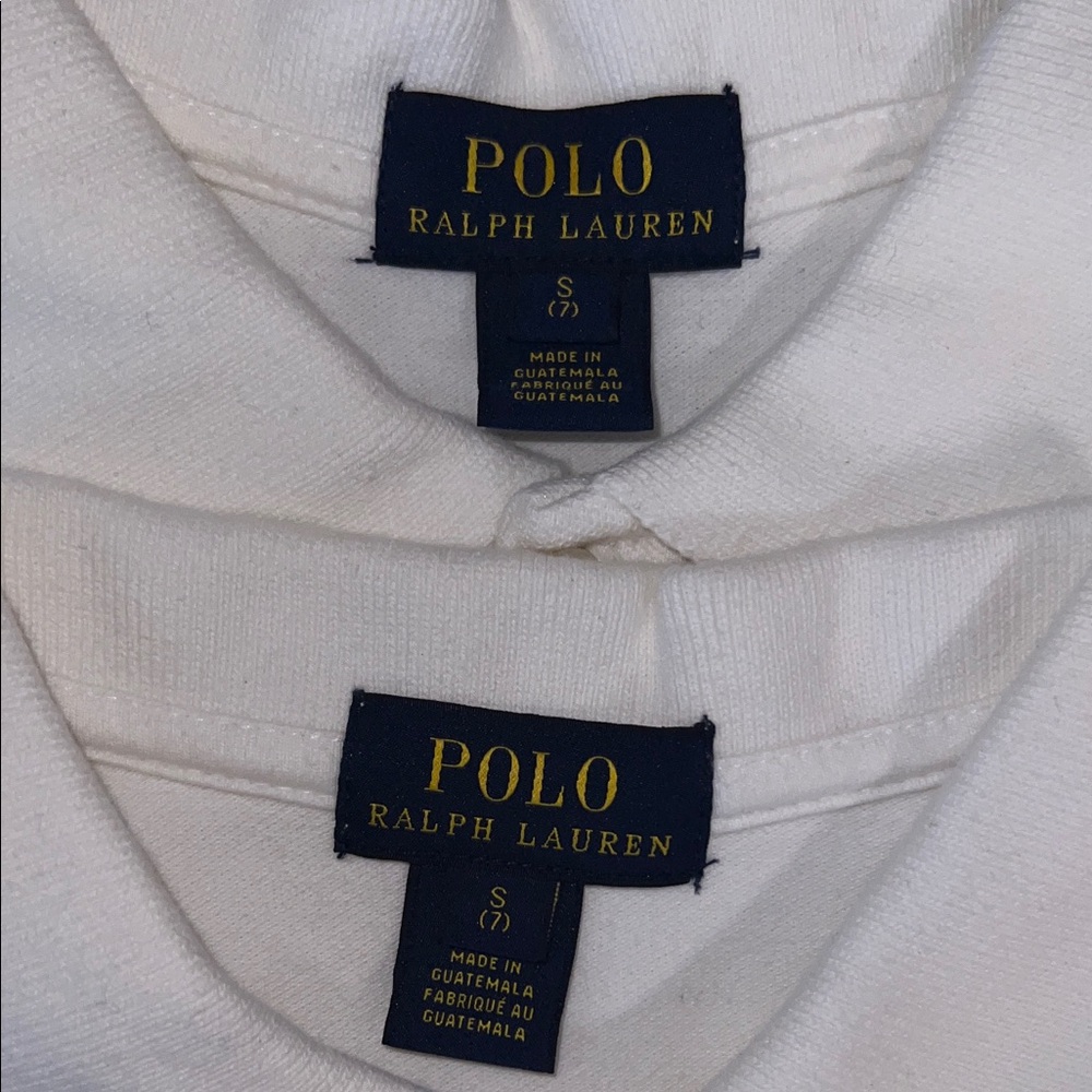 Polo by Ralph Lauren Kids White Sleeveless Polo with Pink Logo - Picture 4 of 4